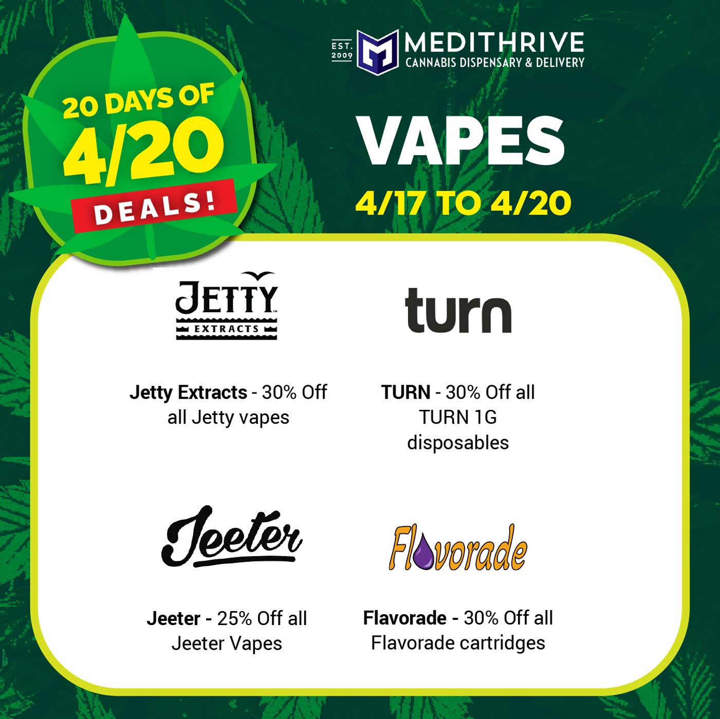 VAPES - 4/17 to 4/20