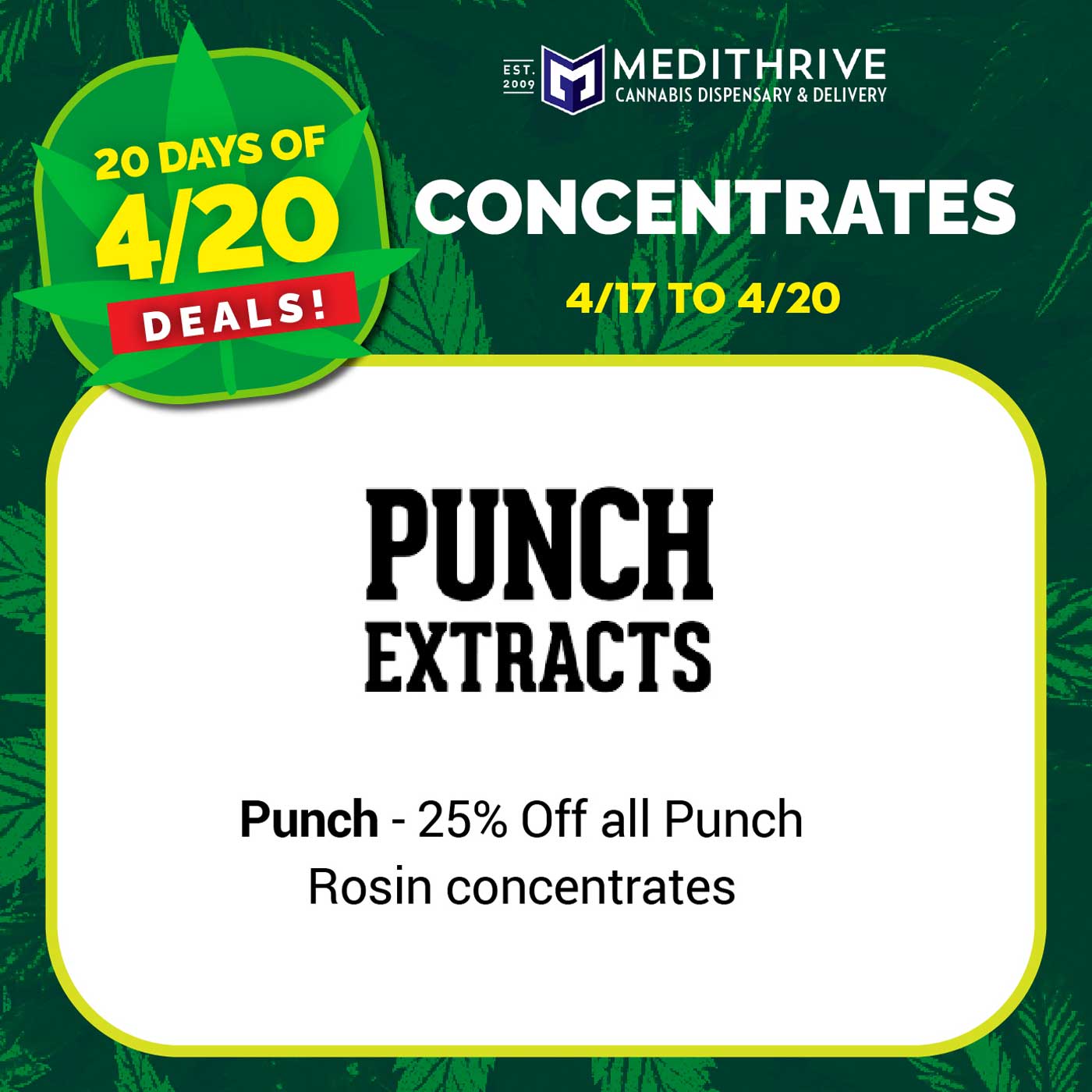 CONCENTRATES - 4/17 to 4/20